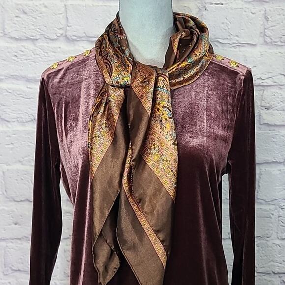 Accessories - Vintage satin paisley scarf